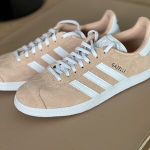 Adidas Gazelle Women's Beige and White Sneakers